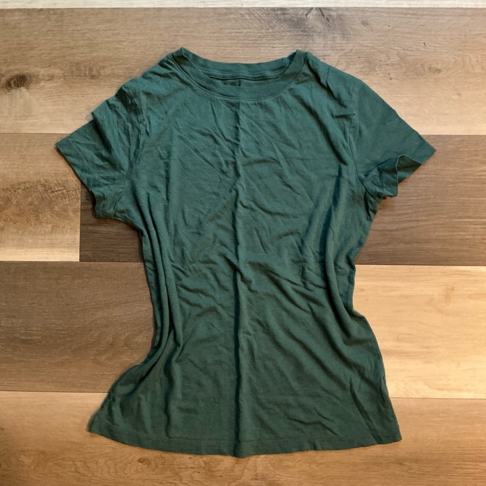 a new day Women's Short Sleeve Crew Tee - Forest Green